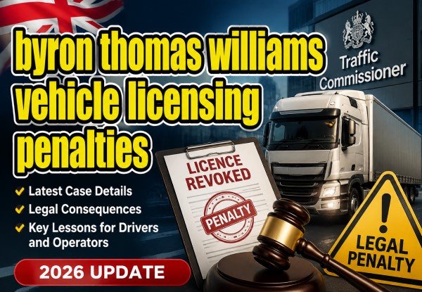Byron Thomas Williams vehicle licensing penalties